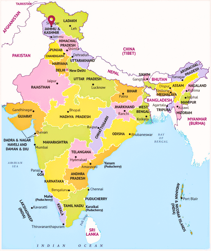 mvm schools india map